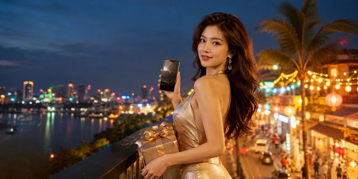 Người chơi tại chợ đêm Hà Nội theo dõi kèo cá cược trực tuyến qua điện thoại di động
